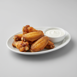 6 Wings Platter with Ranch Dressing 6 Wings Platter with Ranch Dressing