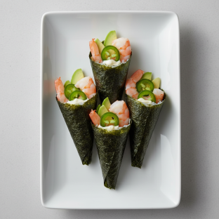 Shrimp Jalapeno Handrolls