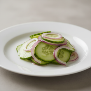 Cucumber and Onion