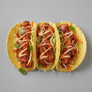 Korean Spicy Pork Tacos (3 Pieces) Korean Spicy Pork Tacos (3 Pieces)