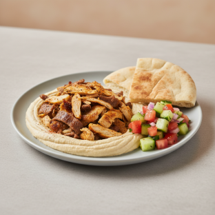 Hummus with Meat Hummus with Meat