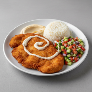 Chicken Schnitzel Plate