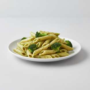 Gluten Free Penne With Pesto and Broccoli
