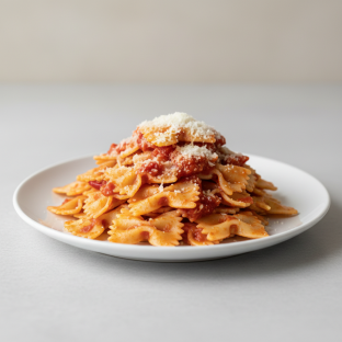 Bow Tie With Arrabiata and Parmesan
