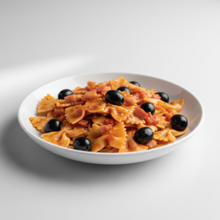 Bow Tie With Amatriciana and Olives