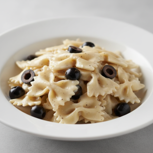 Bow Tie With Alfredo and Olives