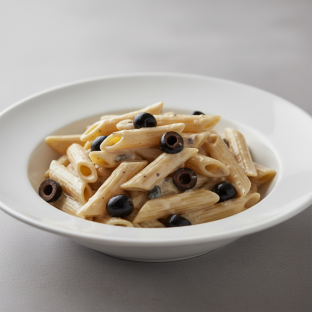Gluten Free Penne With Alfredo and Olives