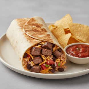 Carne Asada Burrito Meal