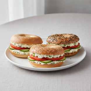 Sourdough Bagels and Vegan Schmears - Bagels and Vegan Tofu Cream Cheeses Sourdough Bagels and Vegan Schmears - Bagels and Vegan Tofu Cream Cheeses