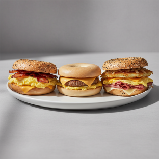 Classic Breakfast Sandwich Platter - bacon, Sausage, Delancey With Pastrami Classic Breakfast Sandwich Platter - bacon, Sausage, Delancey With Pastrami