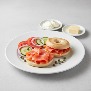 Small Bagels and Lox - Eastern Nova Scotia Salmon Small Bagels and Lox - Eastern Nova Scotia Salmon