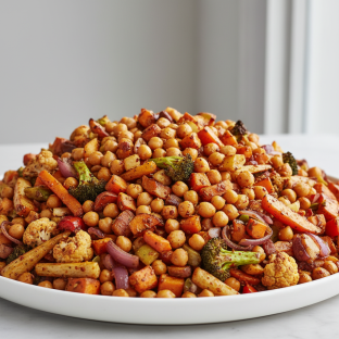 Meal Salad — Chickpea and Roasted Veggie Salad (large)