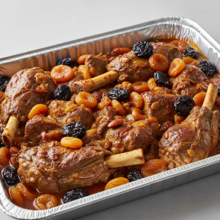 Tagine — Lamb With Honey, Prunes, Apricots (half Pan)