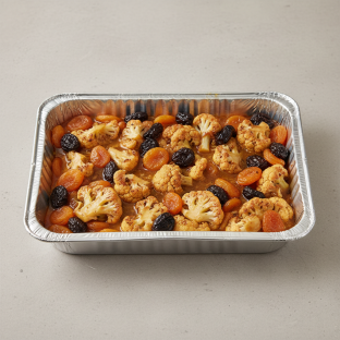 Tagine — Cauliflower With Honey, Prunes, Apricots (half Pan)