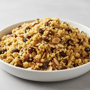Dressed Couscous With Raisins and Almonds (large)