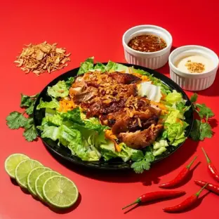 Charcoal-Grilled BBQ Chicken Salad