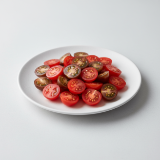 Sliced Grape Tomatoes