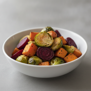Root Vegetable Medley (brussel Sprouts, Sweet Potato, Beets) Root Vegetable Medley (brussel Sprouts, Sweet Potato, Beets)