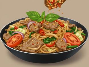 Drunken Noodle with Pork