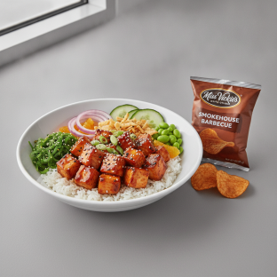 Sweet Sesame Chicken Bowl Combo (Regular) — White Rice / Miss Vickie's Smokehouse Barbecue Kettle Cooked Potato Chips