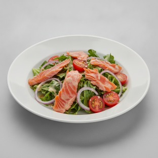 Hot Smoked Salmon Salad Hot Smoked Salmon Salad