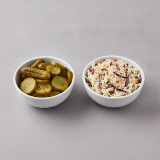 Side Pickles and Coleslaw Side Pickles and Coleslaw