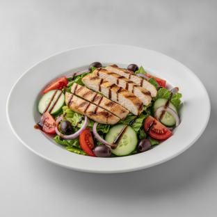 Garden Salad - Balsamic With Grilled Chicken Garden Salad - Balsamic With Grilled Chicken