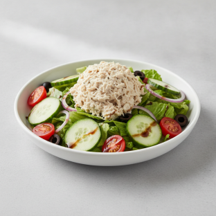 Garden Salad - Balsamic With Chicken Salad Garden Salad - Balsamic With Chicken Salad
