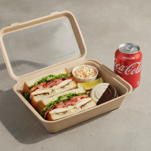Sandwich Boxed Lunch — The Grand Central Sandwich / Regular Soda Sandwich Boxed Lunch — The Grand Central Sandwich / Regular Soda