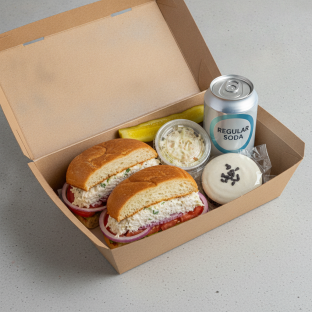 Sandwich Boxed Lunch — The Max Zucker Sandwich / Regular Soda Sandwich Boxed Lunch — The Max Zucker Sandwich / Regular Soda