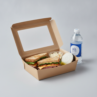 Sandwich Boxed Lunch — The RB Prime Sandwich / Bottled Water Sandwich Boxed Lunch — The RB Prime Sandwich / Bottled Water