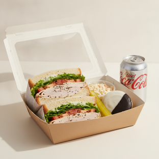 Sandwich Boxed Lunch — The Tribeca Sandwich / Diet Soda Sandwich Boxed Lunch — The Tribeca Sandwich / Diet Soda
