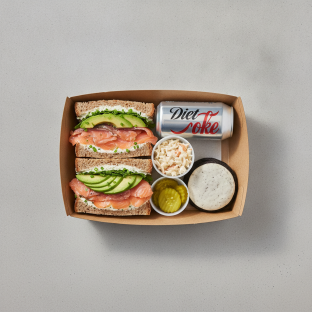 Sandwich Boxed Lunch — The Flatiron Sandwich / Diet Soda Sandwich Boxed Lunch — The Flatiron Sandwich / Diet Soda