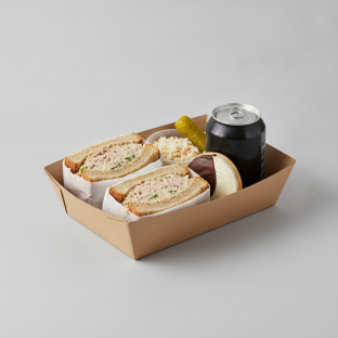 Sandwich Boxed Lunch — Tuna Salad Sandwich / Regular Soda Sandwich Boxed Lunch — Tuna Salad Sandwich / Regular Soda
