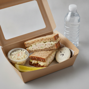 Sandwich Boxed Lunch — Chicken Salad Sandwich / Bottled Water Sandwich Boxed Lunch — Chicken Salad Sandwich / Bottled Water