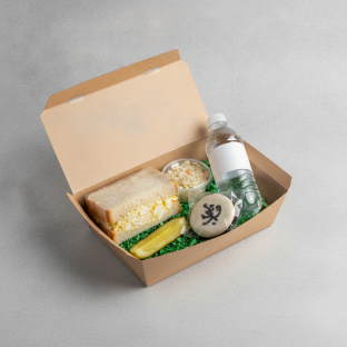 Sandwich Boxed Lunch — Egg Salad Sandwich / Bottled Water Sandwich Boxed Lunch — Egg Salad Sandwich / Bottled Water