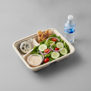 Garden Salad Boxed Lunch — Russian Dressing / Black & White Cookie / Bottled Water Garden Salad Boxed Lunch — Russian Dressing / Black & White Cookie / Bottled Water