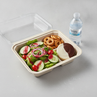 Garden Salad Boxed Lunch — Raspberry Vinaigrette / Black & White Cookie / Bottled Water Garden Salad Boxed Lunch — Raspberry Vinaigrette / Black & White Cookie / Bottled Water