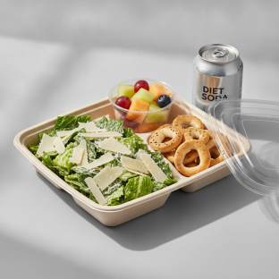 Caesar Salad Boxed Lunch — Fruit Cup / Diet Soda Caesar Salad Boxed Lunch — Fruit Cup / Diet Soda