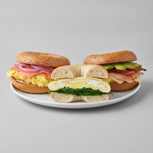 Breakfast Bagel Sandwich Platter - Leo, Lexington, Columbus