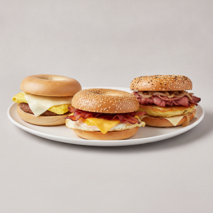 Classic Breakfast Sandwich Platter - bacon, Sausage, Delancey With Pastrami