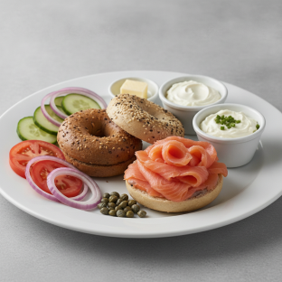 Small Bagels and Lox - Eastern Nova Scotia Salmon