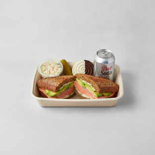 Sandwich Boxed Lunch — The Flatiron Sandwich / Diet Soda Sandwich Boxed Lunch — The Flatiron Sandwich / Diet Soda