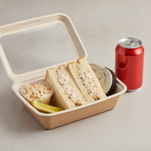 Sandwich Boxed Lunch — Chicken Salad Sandwich / Regular Soda Sandwich Boxed Lunch — Chicken Salad Sandwich / Regular Soda