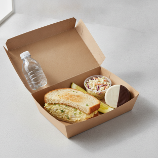 Sandwich Boxed Lunch — Egg Salad Sandwich / Bottled Water Sandwich Boxed Lunch — Egg Salad Sandwich / Bottled Water