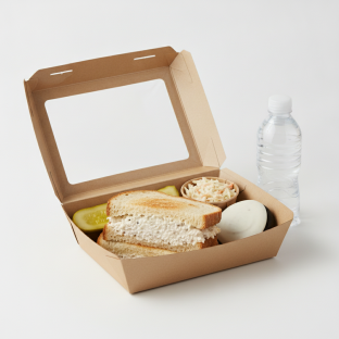 Sandwich Boxed Lunch — Zucker's Classic Whitefish Salad Sandwich / Bottled Water Sandwich Boxed Lunch — Zucker's Classic Whitefish Salad Sandwich / Bottled Water