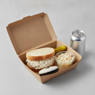 Sandwich Boxed Lunch — Zucker's Classic Whitefish Salad Sandwich / Regular Soda Sandwich Boxed Lunch — Zucker's Classic Whitefish Salad Sandwich / Regular Soda