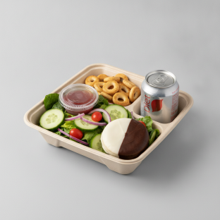 Garden Salad Boxed Lunch — Red Wine Vinaigrette / Black & White Cookie / Diet Soda Garden Salad Boxed Lunch — Red Wine Vinaigrette / Black & White Cookie / Diet Soda