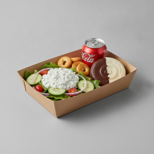 Garden Salad Boxed Lunch — Blue Cheese Dressing / Black & White Cookie / Regular Soda Garden Salad Boxed Lunch — Blue Cheese Dressing / Black & White Cookie / Regular Soda