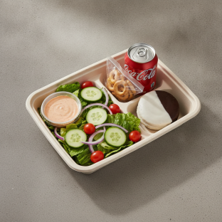 Garden Salad Boxed Lunch — Russian Dressing / Black & White Cookie / Regular Soda Garden Salad Boxed Lunch — Russian Dressing / Black & White Cookie / Regular Soda